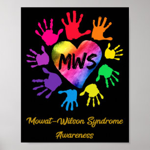 Poster Mowat Wilson Syndrome Sensibilisation Mains Cadeau