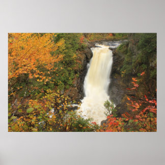 Poster Moxie Falls à l'automne The Forks Maine