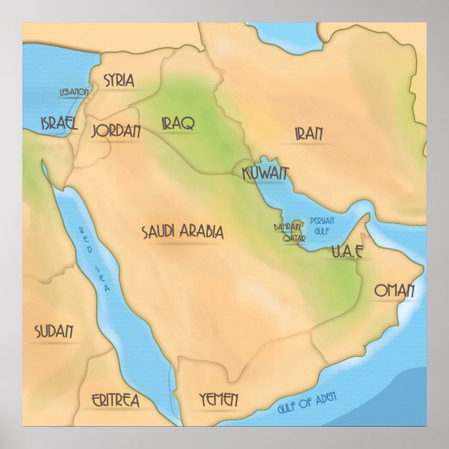 Poster Moyen-Orient (Devant)