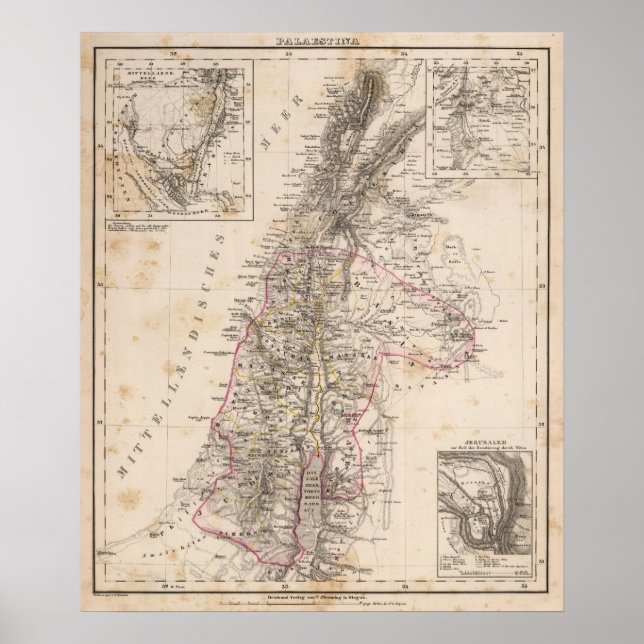 Poster Moyen-Orient, Palestine (Devant)