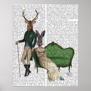 Poster Mr Deer and Mrs Rabbit