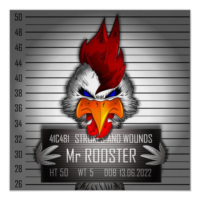 Poster Mr Rooster (Vorderseite)