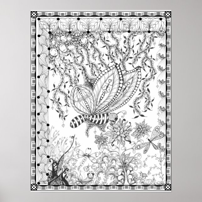 Poster "MrsDee's Butterfly Kisses" (Vorne)