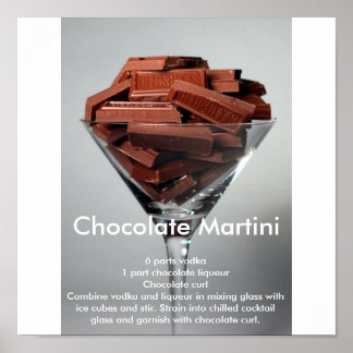 Poster Mrtini au chocolat