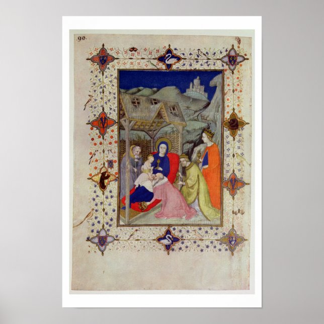 Poster MS 11060-11061 Heures de Notre Dame : Sexte, Adora (Devant)