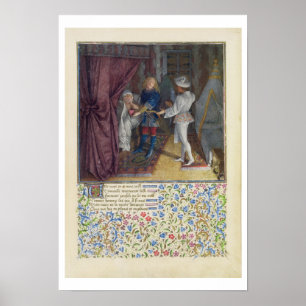 Poster Ms. 2597 King Rene dreams: The God of Love steals