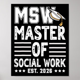 Poster Msw Est 2026 Maîtrise De Travail Social Remise Des