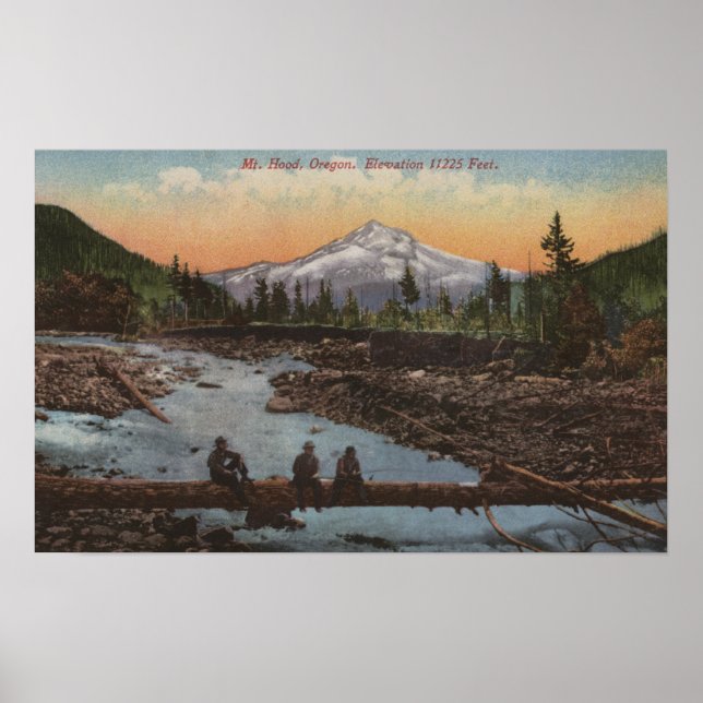 Poster Mt Hood, Oregon (Devant)