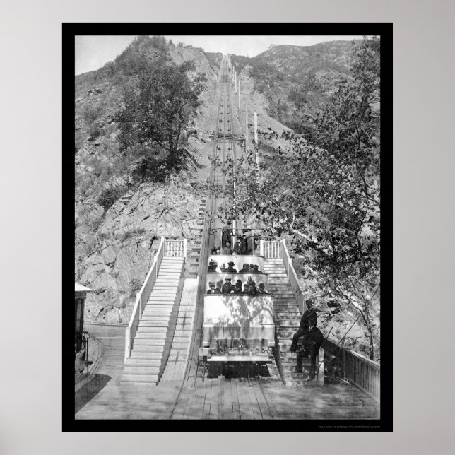Poster Mt. Lowe Railway Los Angeles 1899 (Devant)