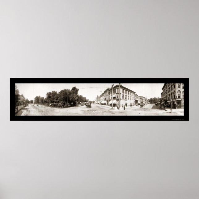 Poster Mt Pleasant, IA Photo 1907 (Devant)