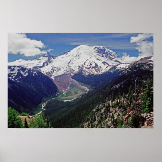 Poster Mt Rainier de Sunrise Park