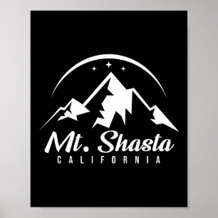 Poster Mt. Shasta California Ski Resort Snowboardi