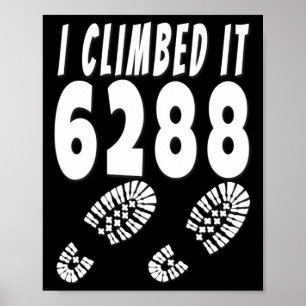 Poster Mt Washington Je l'ai gravi 6288 Mont Nh48 New Ham