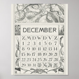 Poster Mtheo van hoytema - calendrier - art de héron - ac