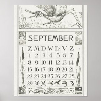 Poster Mtheo van hoytema - calendrier - art de héron - ac