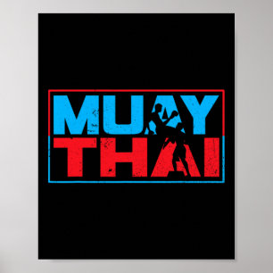 Poster Muay Thai Fighter Boxer Martial Arts Hob
