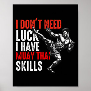 Poster Muay Thai Fighter Pour Hommes Papa Boys Thai Kickb