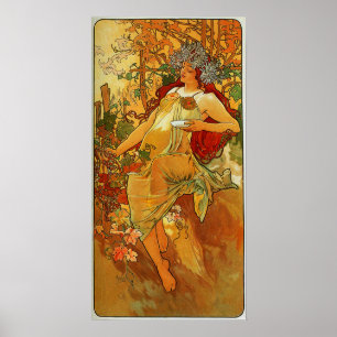 Poster Mucha - automne 1896