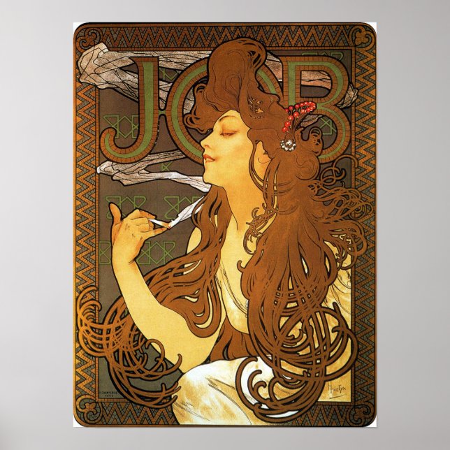 Poster Mucha - Cigarettes (Devant)