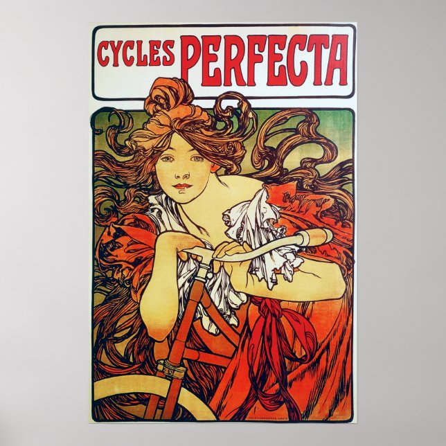 Poster Mucha - Cycles Perfecta (Devant)