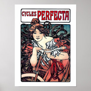 Poster Mucha fait un cycle Perfecta