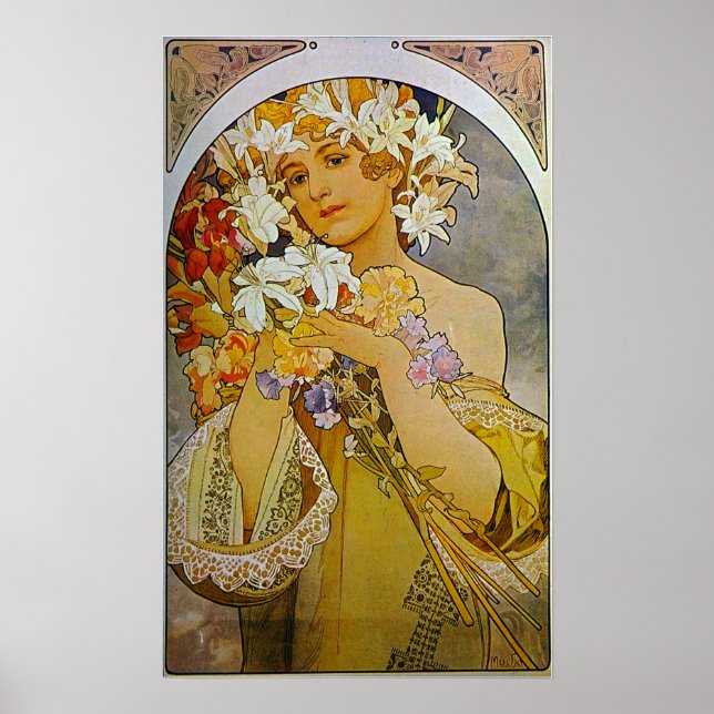 Poster Mucha - Fleur 1897 (Devant)