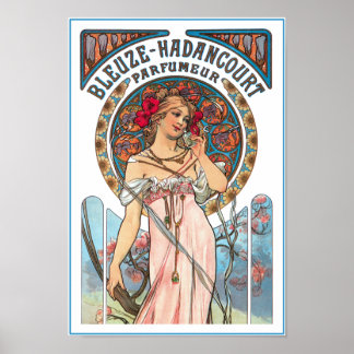 Poster Mucha Imprimer : Publicité de parfum