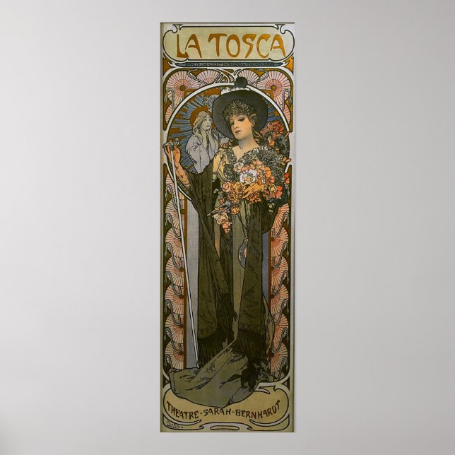 Poster Mucha - La Tosca 1901 (Devant)