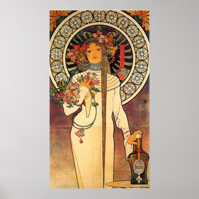 Poster Mucha - La Trappistine (Devant)