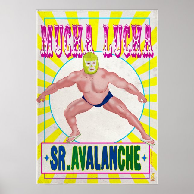 Poster MUCHA LUCHA - Sr Avalanche (Devant)