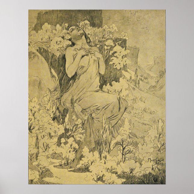 Poster Mucha - Mai Cocorico (Devant)