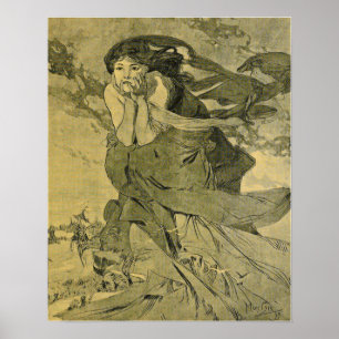 Poster Mucha - Mars Cocorico