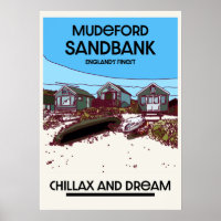 Mudeford Sandbank English Beach Art