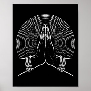 Poster Mudra de méditation zen spirituelle