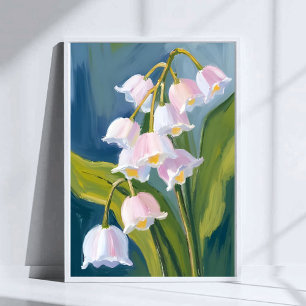 Poster Muguet   Fleur Peinte Aquarelle