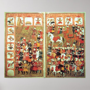 Poster Muhammad détruire les icônes dans la Kaaba