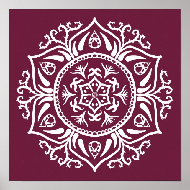 Poster Mulberry Mandala (Devant)