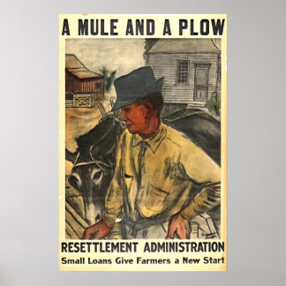 Poster Mule and Plow 1935