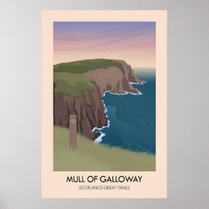 Poster Mull of Galloway Écosse Les Sentiers de Grande Ran