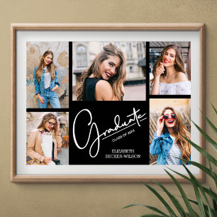 Poster Multi Photo sur Black Graduation Keepsaké