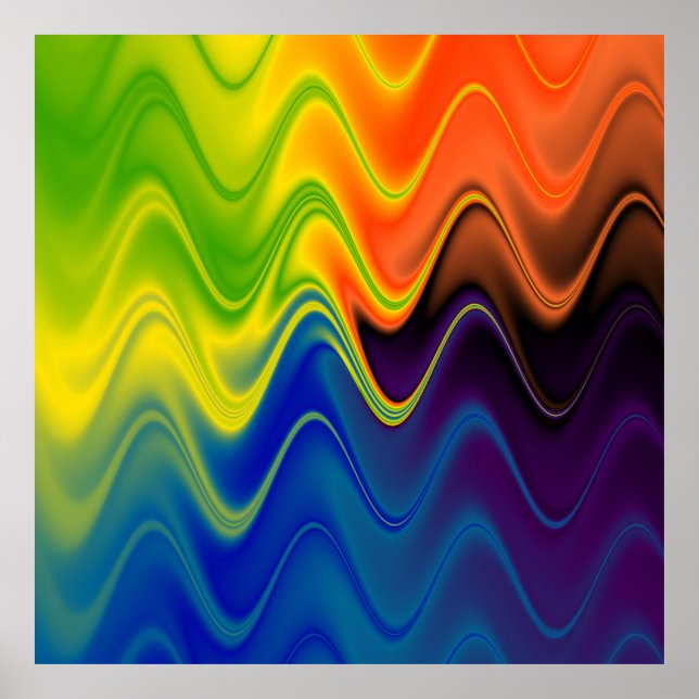 Poster Multicolor Abstrait (Devant)