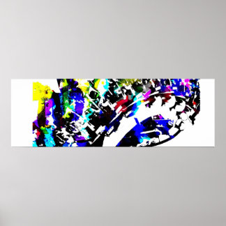 POSTER MULTICOULEUR ROLLERCOASTER