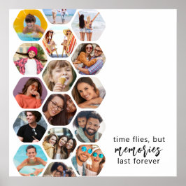 Poster Multiphoto Collage souvenirs Simple Carré moderne