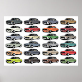Poster multivoiture BMW 2002