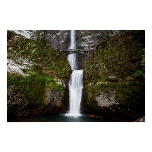Poster Multnomah tombe en gorge de Colombie