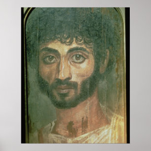 Poster Mummy Portrait d'un homme, de Fayum, Romano-Egypti