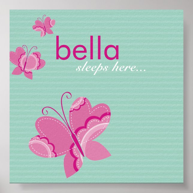 Poster MUR ART :: papillon flutterby 1 (Devant)