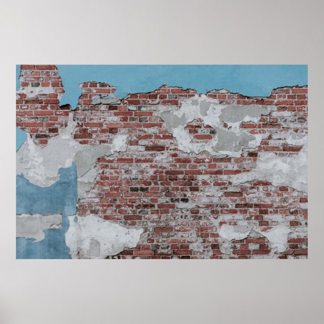 Poster Mur Brown en brique (Devant)