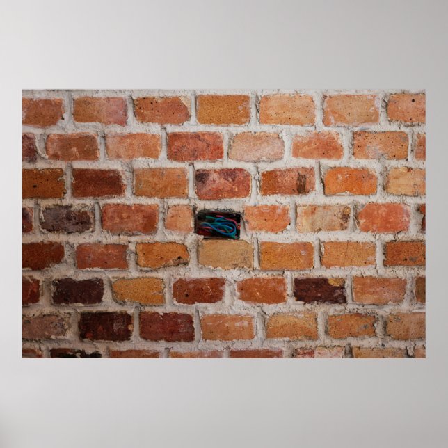 Poster Mur Brown en brique (Devant)