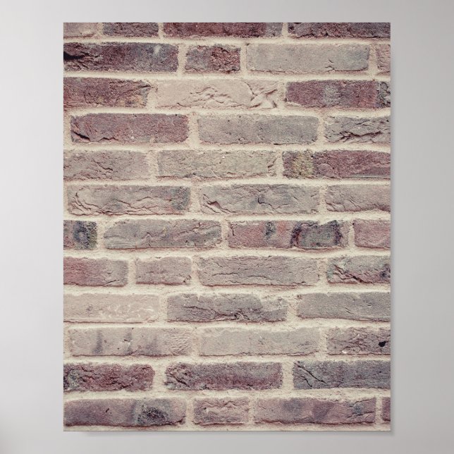 Poster Mur Brown en briques (Devant)